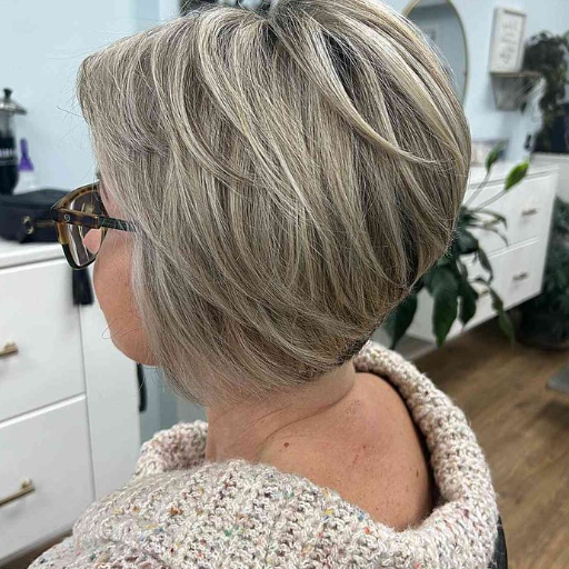 short choppy hairstyles for over 70