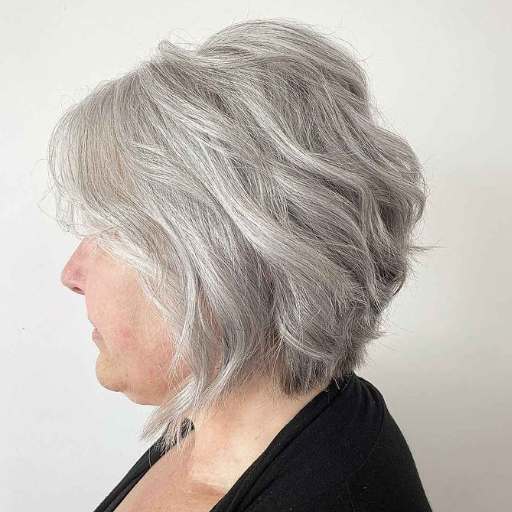 short choppy hairstyles for over 70