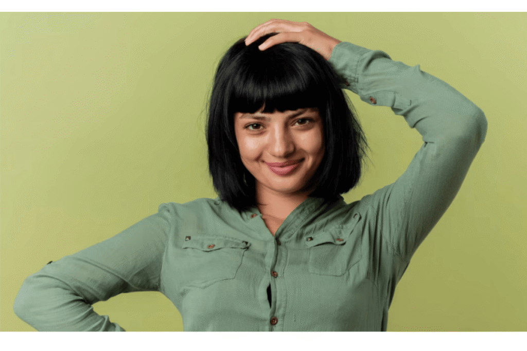 Short Hair on Round Face