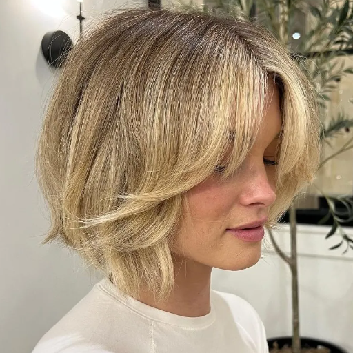 blunt bob for thin hair