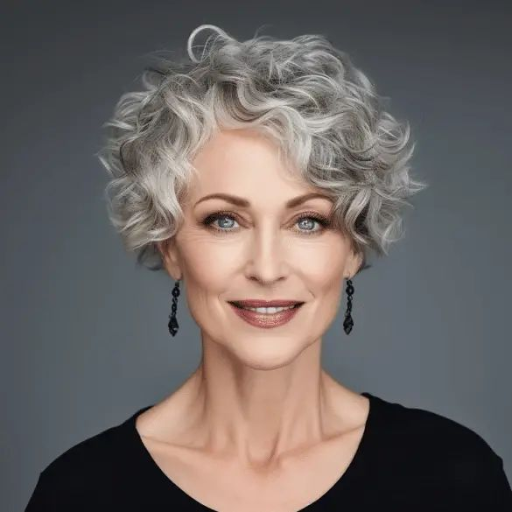 Curly Gray Hairstyles for Women Over 60: Inspiring Hair Styles