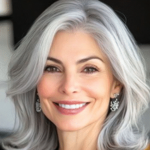 Medium Length Gray Hair Styles: Hairstyles for Women