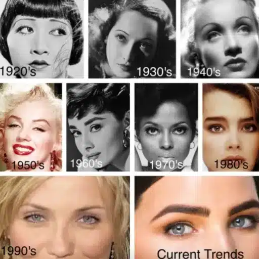 Historical Eyebrow Trends