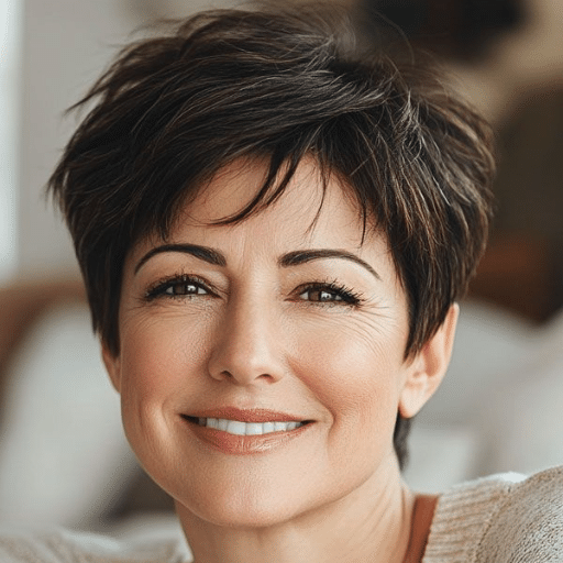 Choppy Pixie Haircut: Trendy Pixie Haircuts for Women Over 50