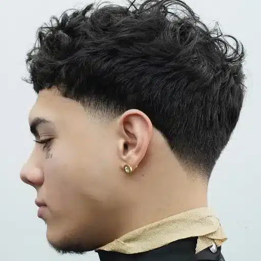 Combining Styles: The Curly Blowout Taper