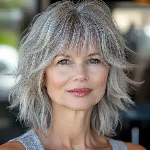 Popular Medium Shag Haircuts for Women Over 50