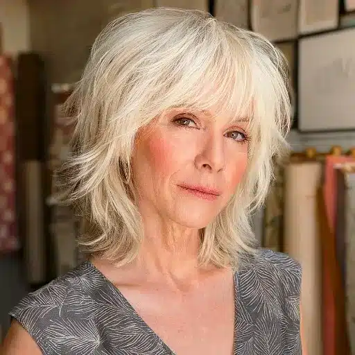 Popular Shaggy Styles for Fine Hair for Women Over 50